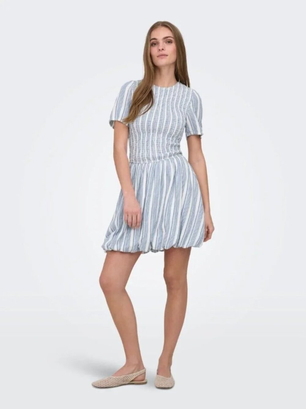 ONLGOA Linen Short dress - Picture 3 of 7